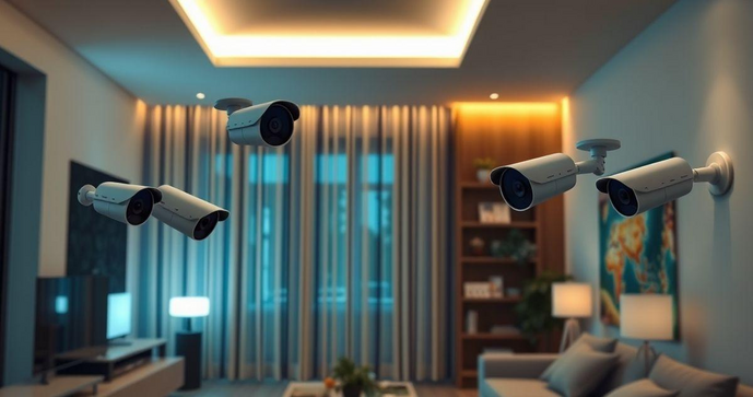 Sistema de Monitoramento de Câmeras e Alarmes para Segurança Residencial Sistema de Monitoramento de Câmeras e Alarmes para Segurança Residencial