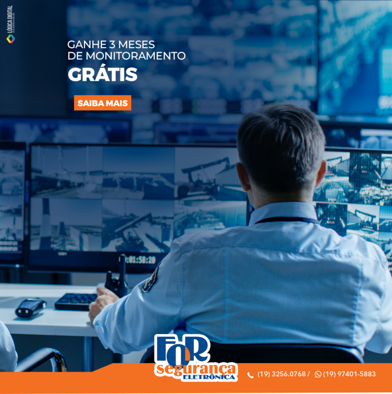 PROMOÇÃO MÊS DO CLIENTE: GANHE 3 MESES DE MONITORAMENTO GRÁTIS!